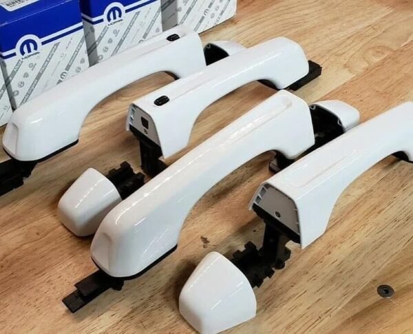 2018-2024 Jeep Wrangler JLU, Gladiator BRIGHT WHITE (PW7) Door Handles, OEM