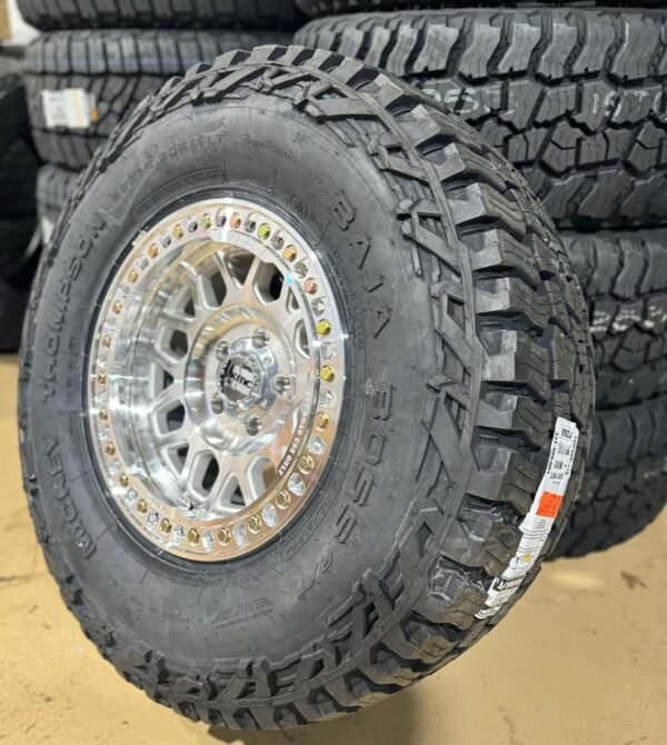 4) 17x9 KMC KM235 Crawl Beadlock Wheels 35” Baja Boss AT 5x5 Jeep Gladiator JT - Image 2