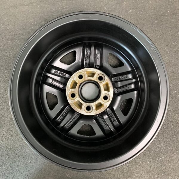 (4) Jeep (1987-1995) Classic Black Powder Coat Wheels Rims + Caps 15" Hol.1512 - Image 3